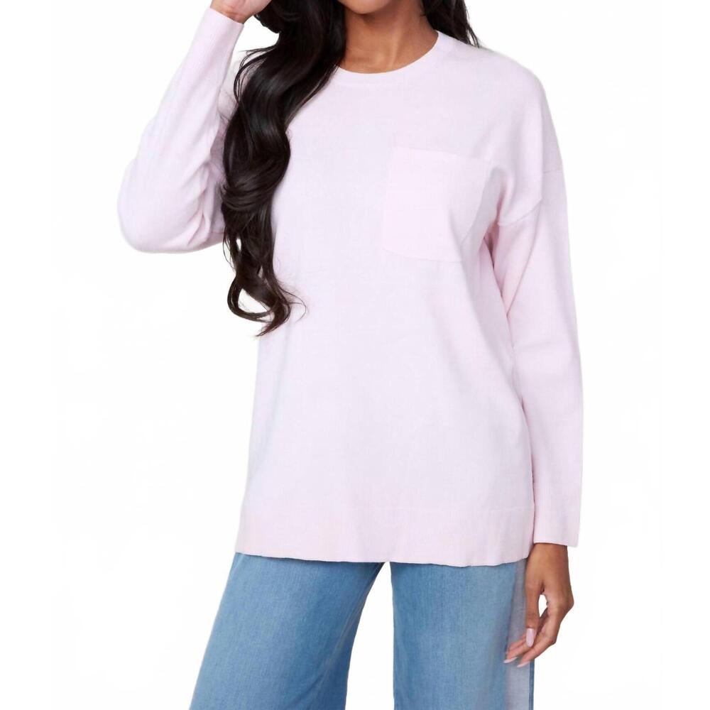 NEW RENUAR knit crew neck sweater in ballerina